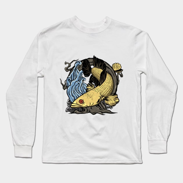 exotic snake head fish Long Sleeve T-Shirt by winartyz